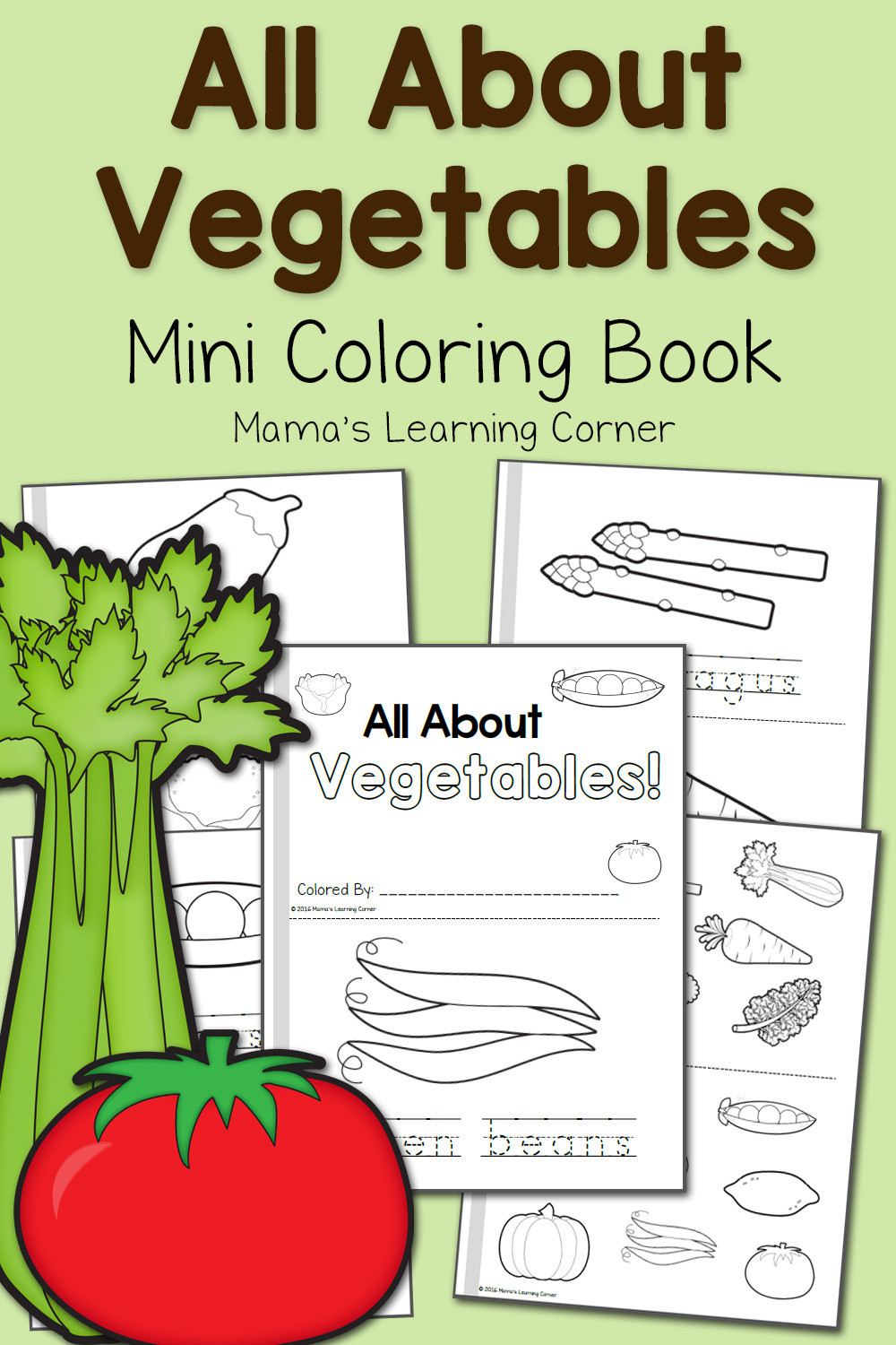 Coloring Book Pages For Toddlers
 Ve able Coloring Pages Mamas Learning Corner