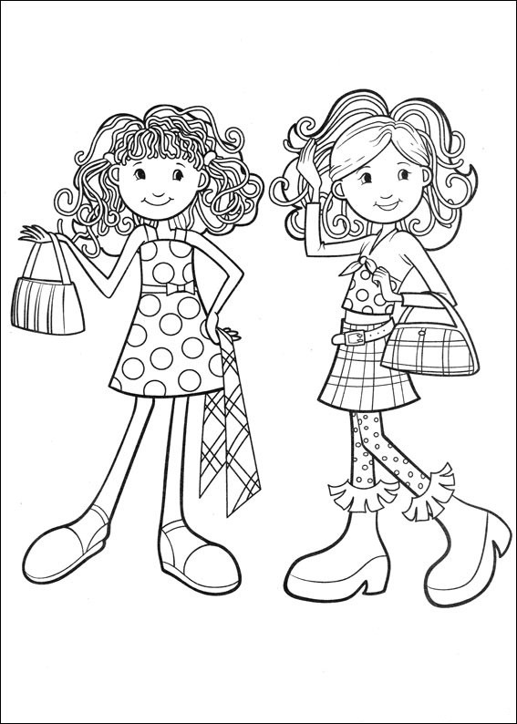 Coloring Book Pages Girls
 printable coloring pages of groovy girls dolls for kids
