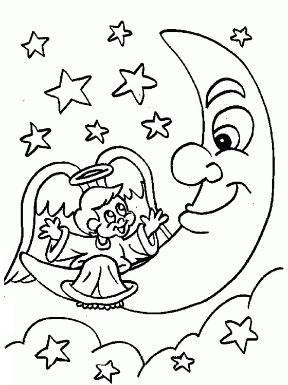 Coloring Book Toddler
 Kids Page Angel Coloring Pages
