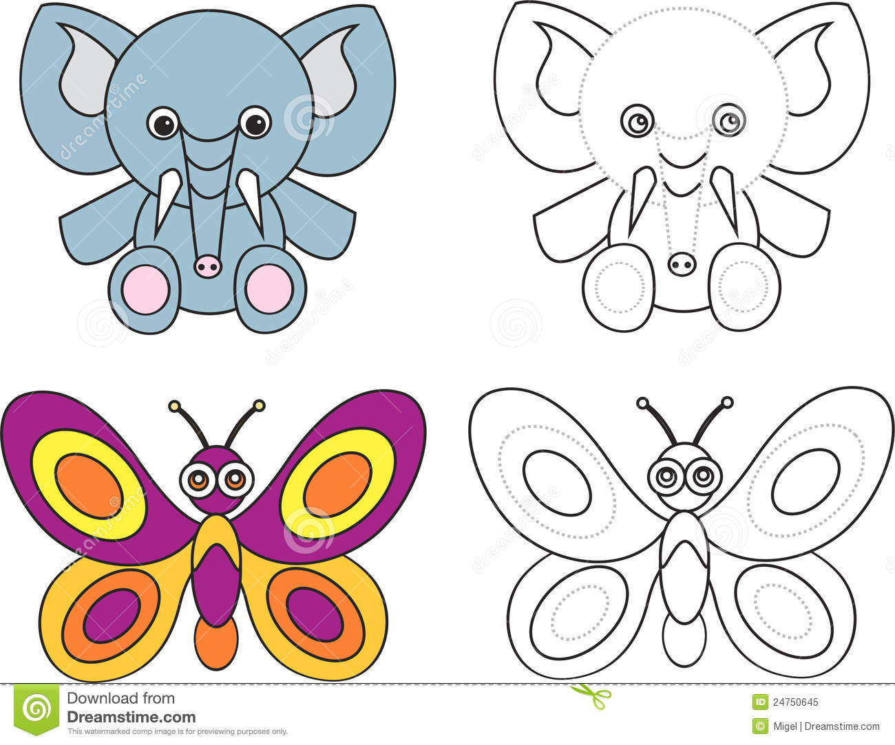 Coloring Book Toddler
 Libro Per I Bambini Farfalla Della Pagina Di Coloritura