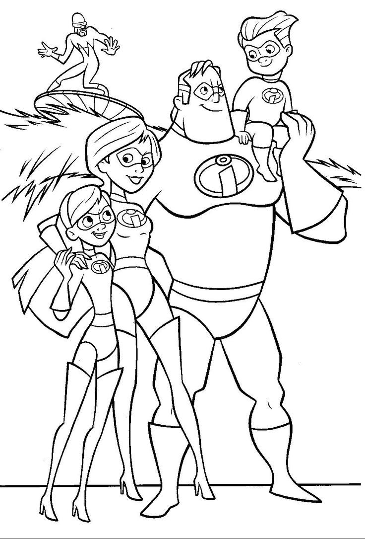Coloring Books For Boys
 Incredibles free coloring pages for the boys