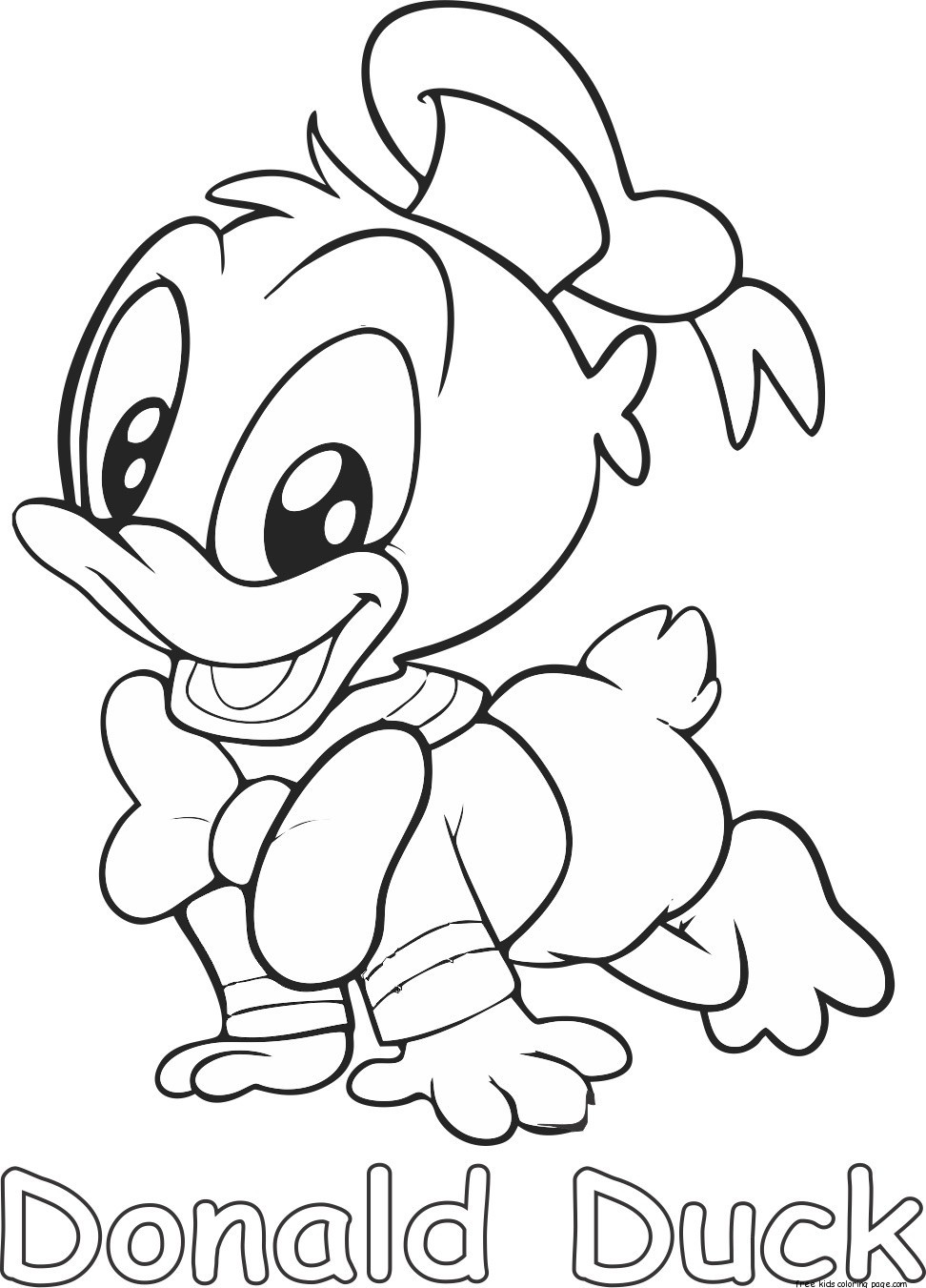 Coloring Books For Kids Free
 Printables disney donald duck baby coloring pages for