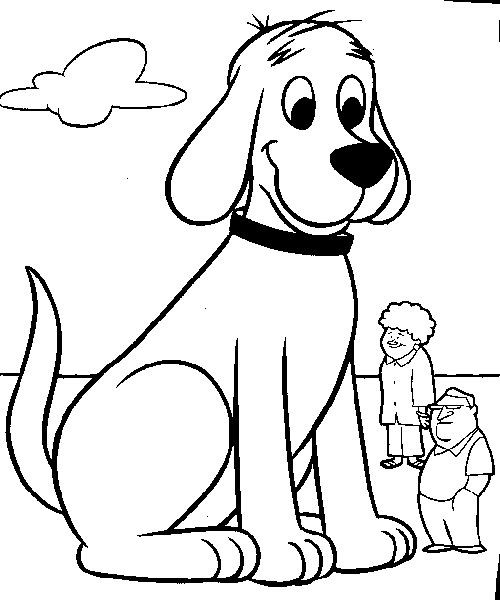 Coloring Books For Little Kids
 Imprime le dessin à colorier de Clifford le gros chien rouge