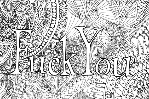 Coloring For Adults Book
 Adult Coloring Book Swear Words Adult Humor Coloring Pages