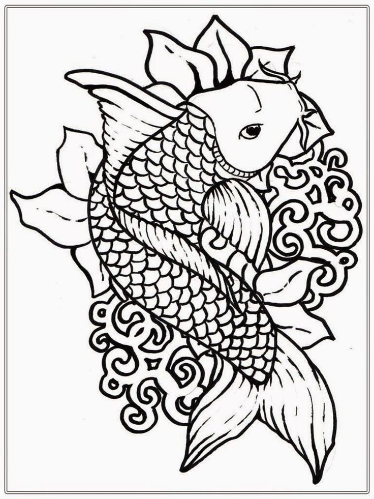 Coloring For Adults Book
 Adult Free Fish Coloring Pages