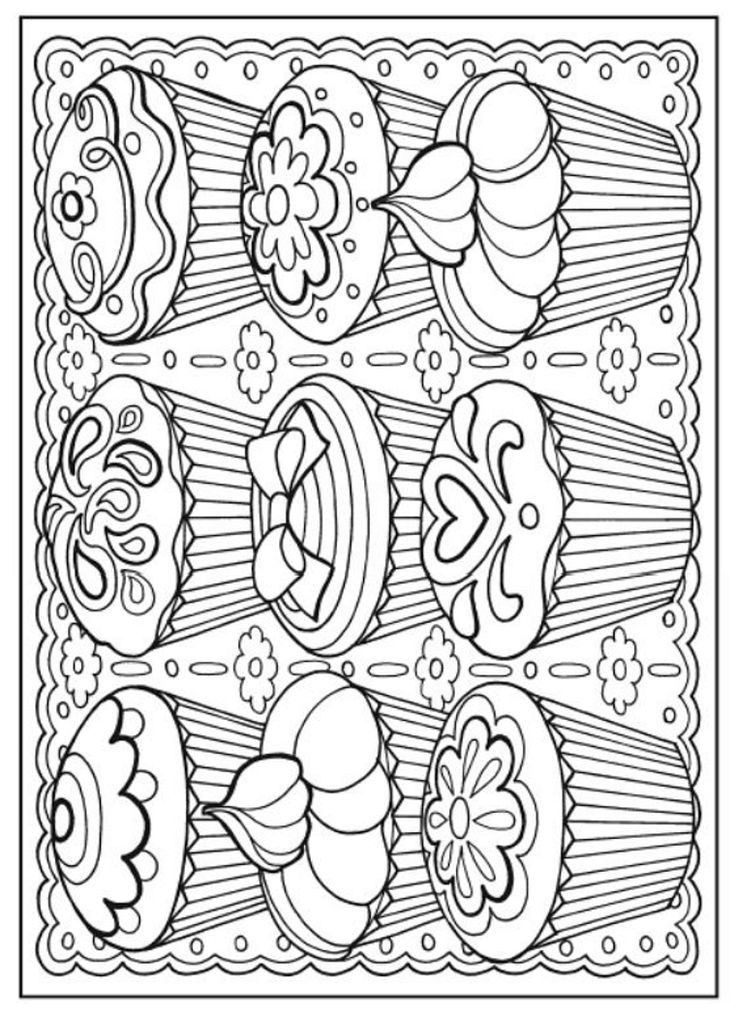 Coloring For Adults Book
 Creative Haven Designer Desserts Coloring Book Dover