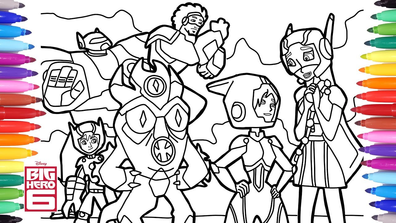 Coloring For Kids
 Big Hero 6 Cartoon Coloring Pages Disney Coloring Pages