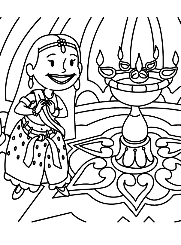 Coloring For Kids
 Free Coloring Pages Diwali Coloring Pages 2011 Deepavali
