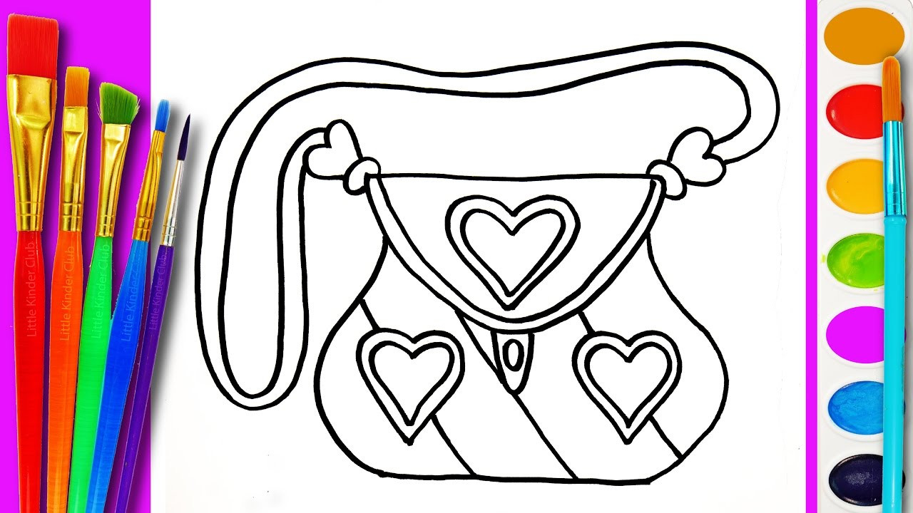 Coloring For Kids Online
 Coloring Pages for Kids Handbag Coloring Book for Children