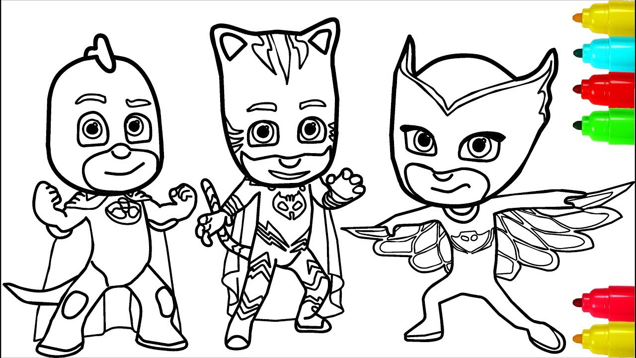 Coloring Game For Kids
 PJ Masks Minions Coloring Pages