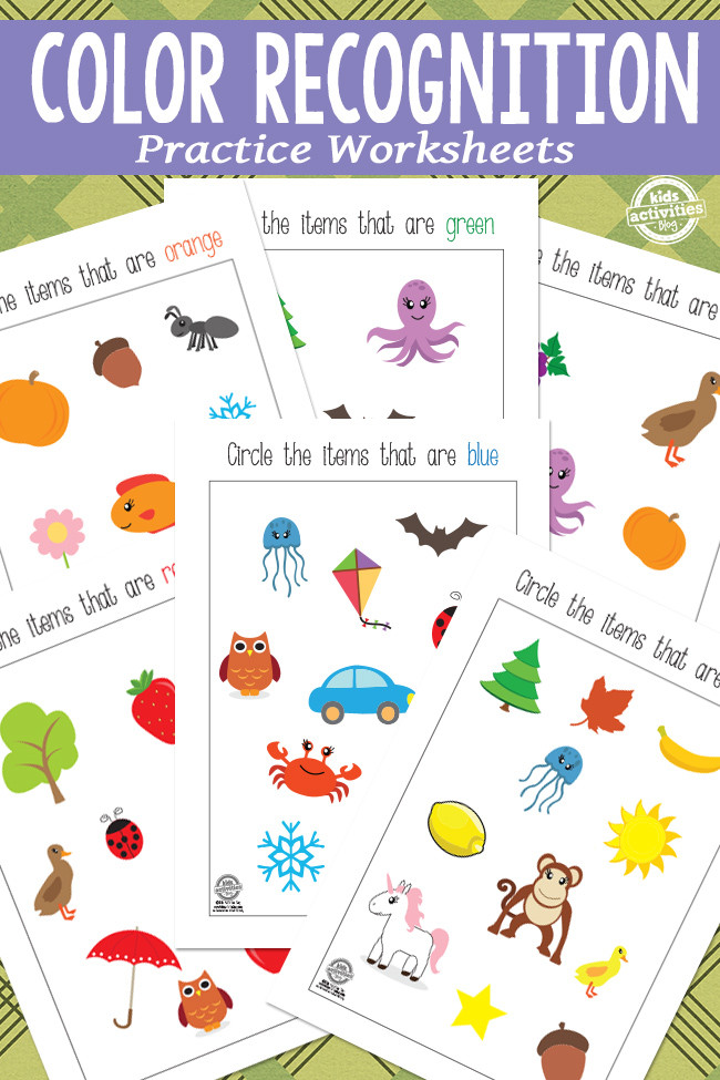 Coloring Game For Kids
 Color Recognition Printables