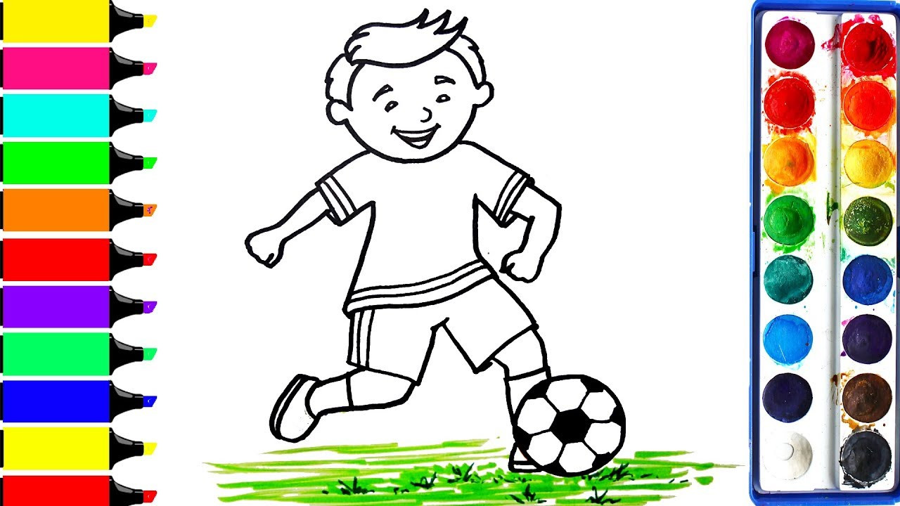 Coloring Game For Kids
 Football Player Coloring Pages