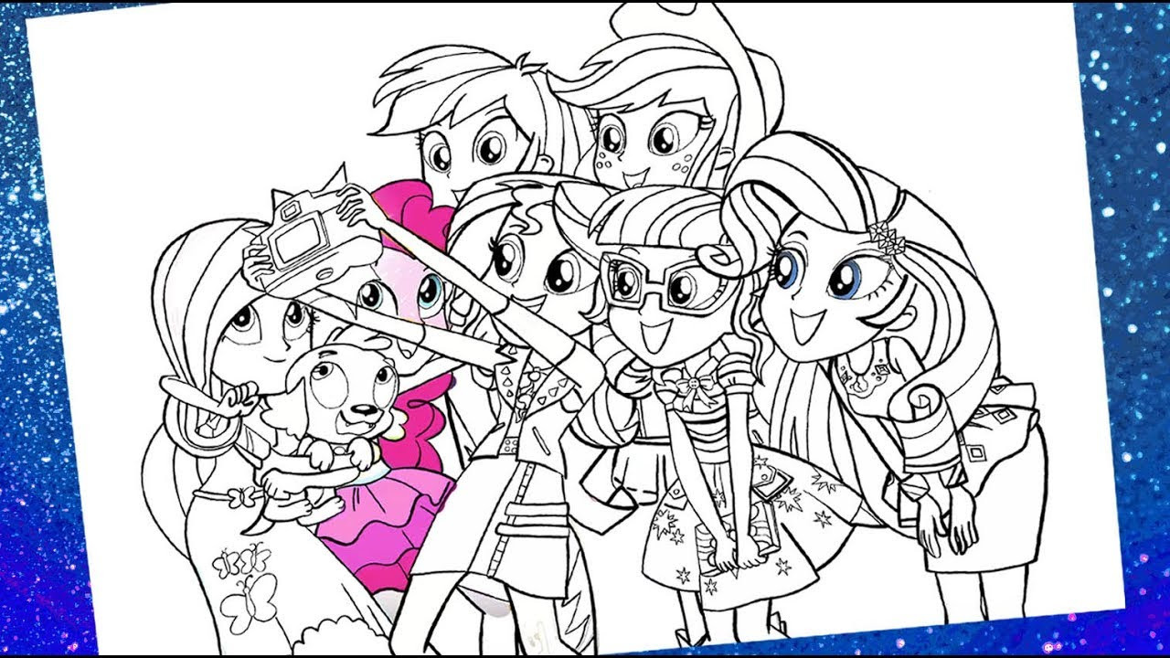 Coloring Pages Equestria Girls
 My little pony Equestria girls coloring pages for kids