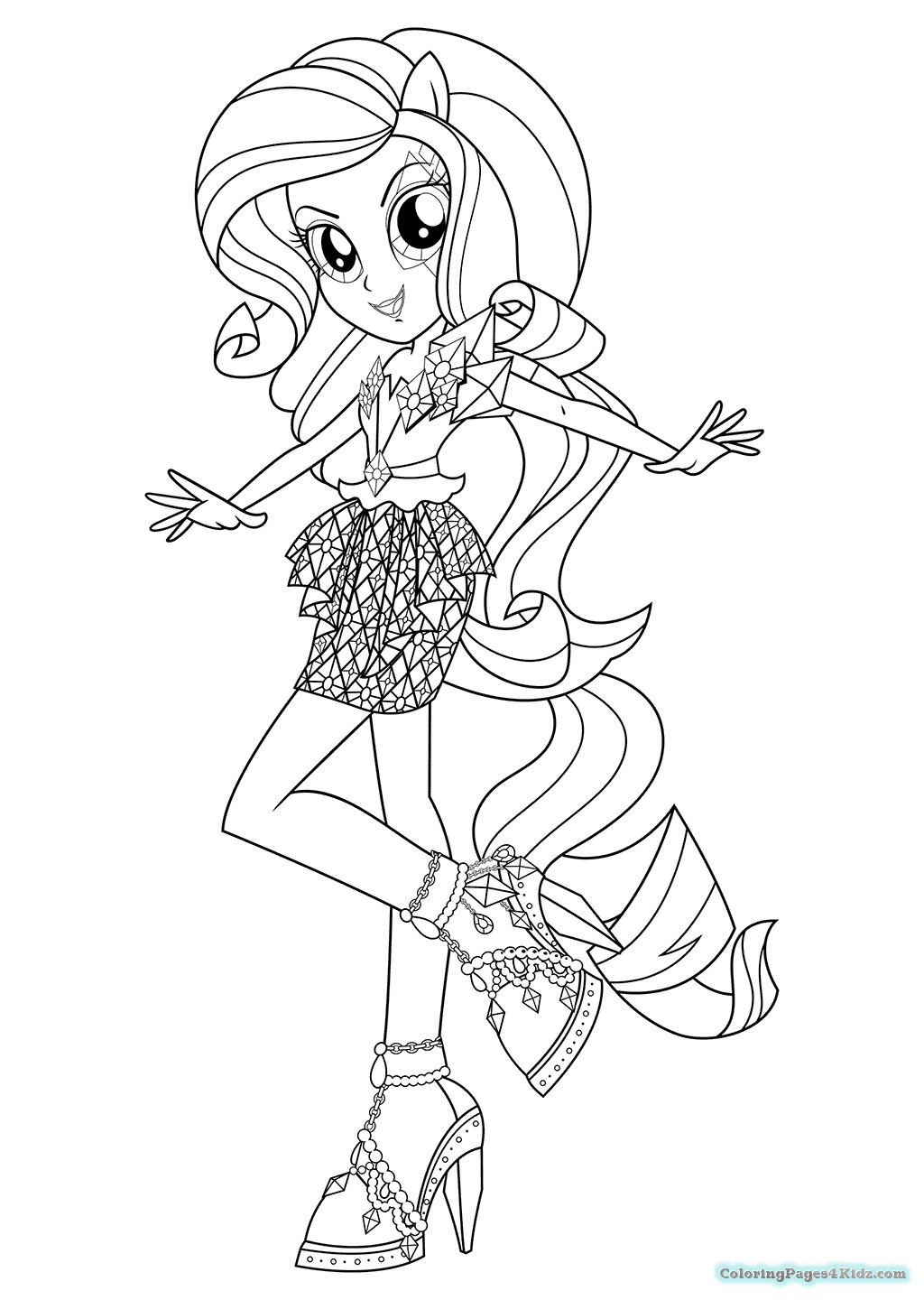 Coloring Pages Equestria Girls
 Equestria Girls Rainbow Rocks Coloring Pages