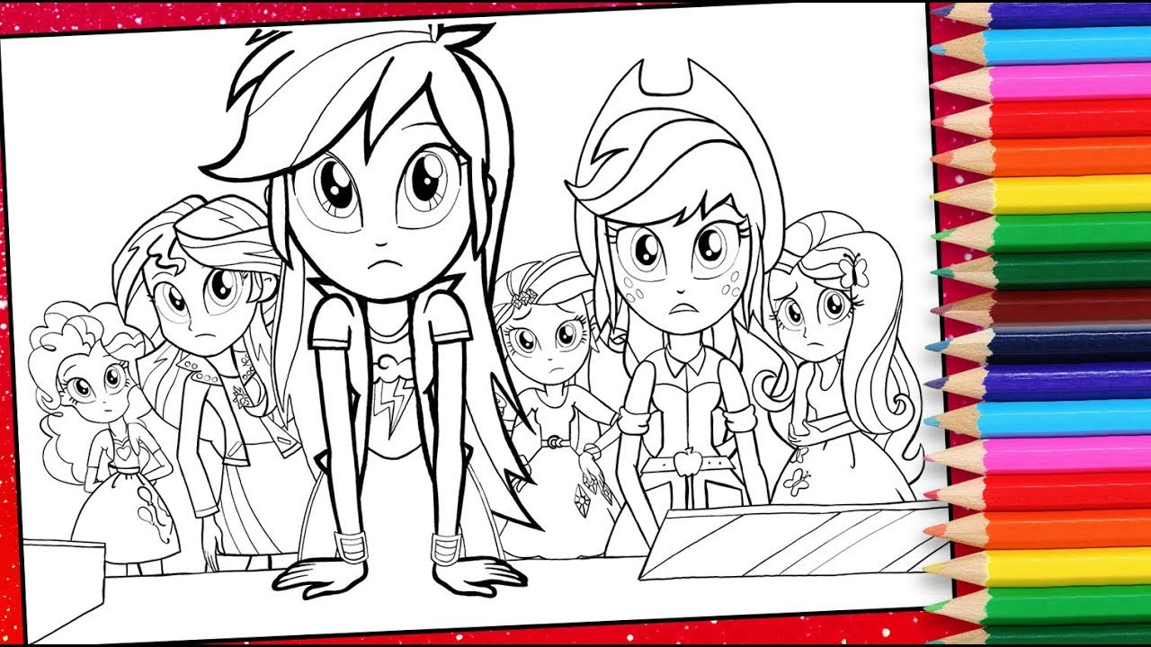 Coloring Pages Equestria Girls
 My little pony Equestria girls coloring pages MLP