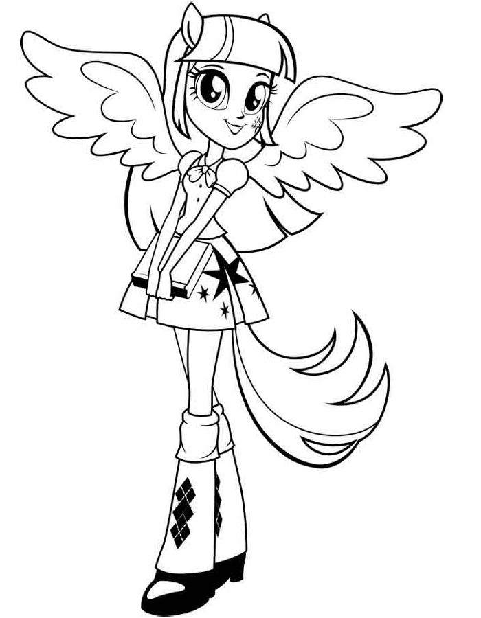 Coloring Pages Equestria Girls
 Equestria Girl Drawing at GetDrawings
