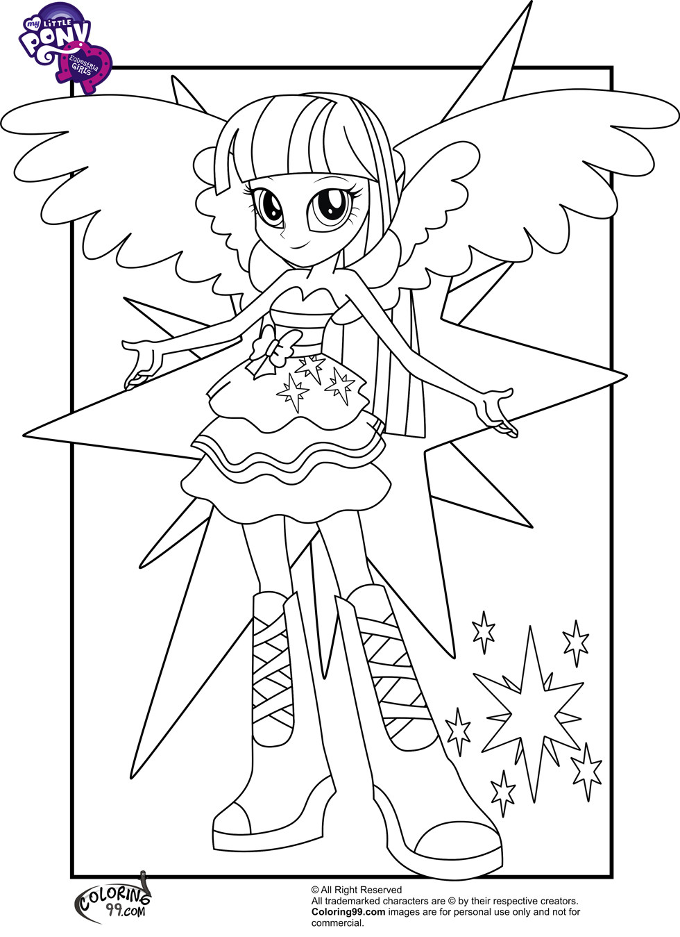 Coloring Pages Equestria Girls
 My Little Pony Equestria Girls Coloring Pages
