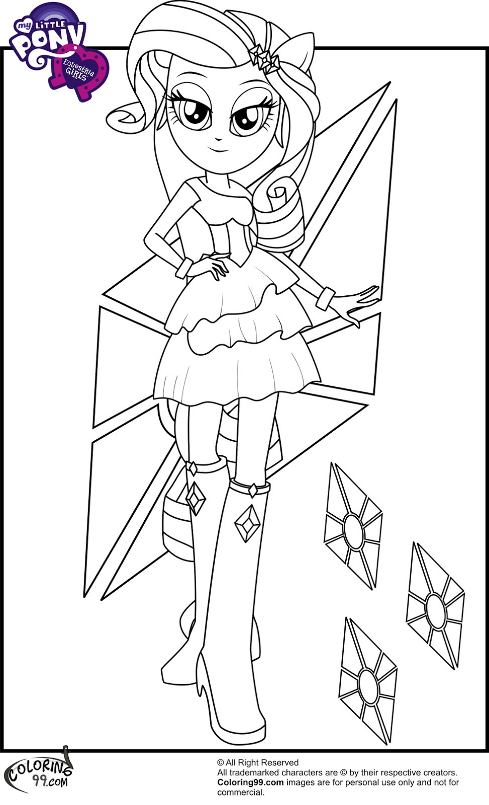 Coloring Pages Equestria Girls
 My Little Pony Equestria Girls Coloring Pages