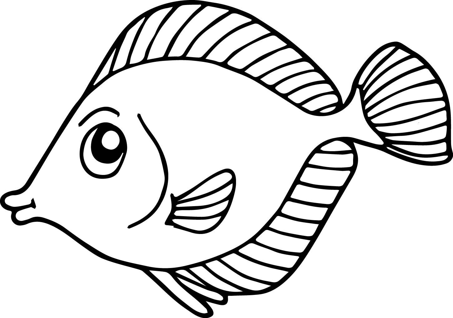 Coloring Pages Fish For Kids
 Fish Coloring Pages For Kids Preschool and Kindergarten
