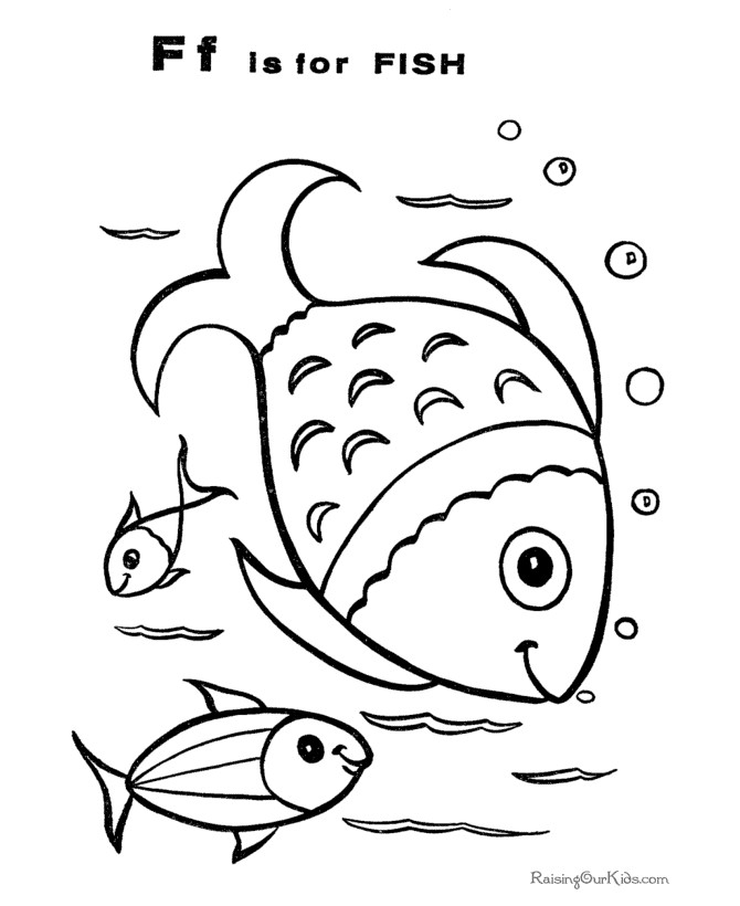 Coloring Pages Fish For Kids
 Fish coloring pictures 026