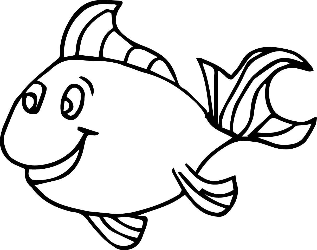 Coloring Pages Fish For Kids
 Fish Coloring Pages For Kids Preschool and Kindergarten