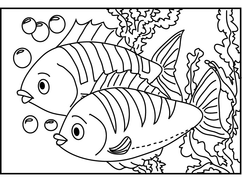 Coloring Pages Fish For Kids
 29 Fish and Octopus Coloring Pages for Kids