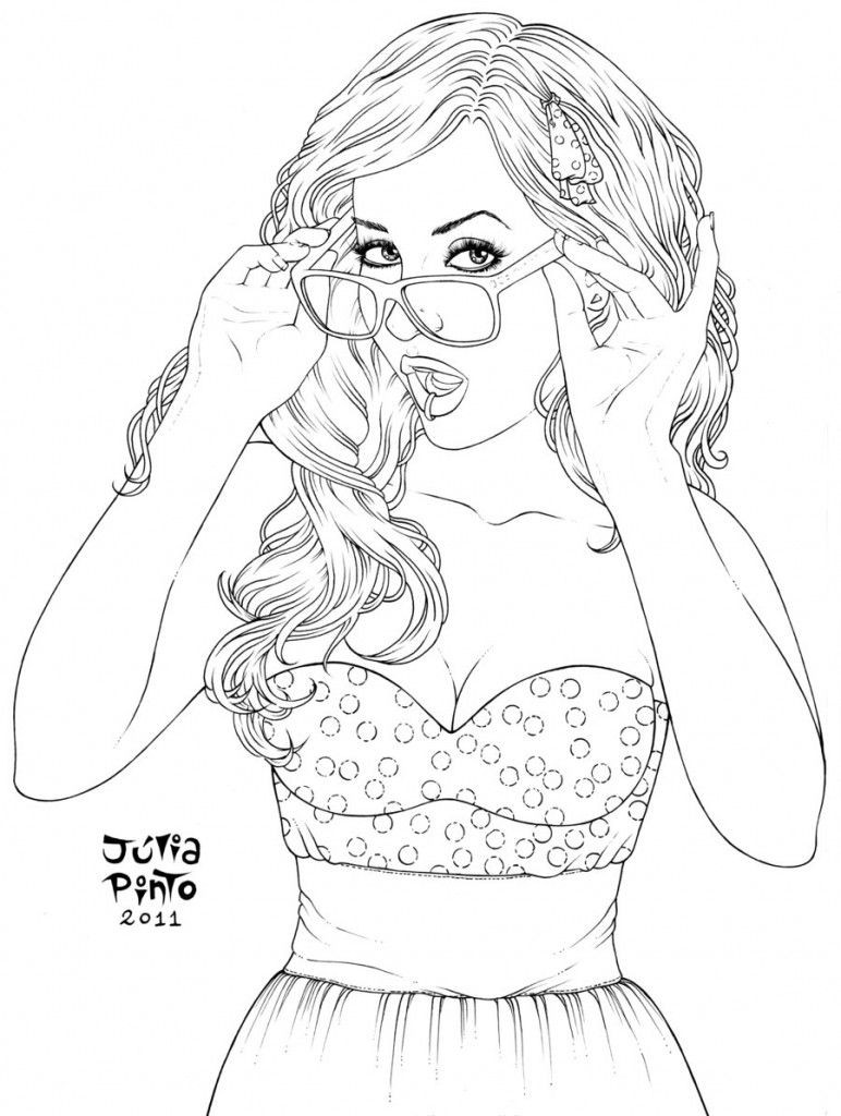Coloring Pages For Adult Girls
 Pin on Colorings