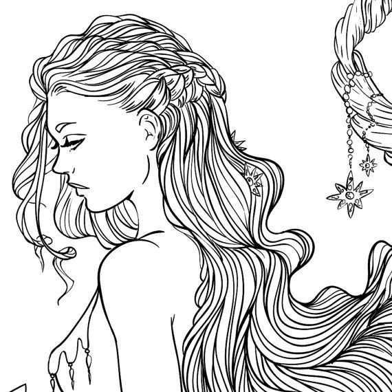 Coloring Pages For Adult Girls
 17 Best images about Colouring Pages on Pinterest