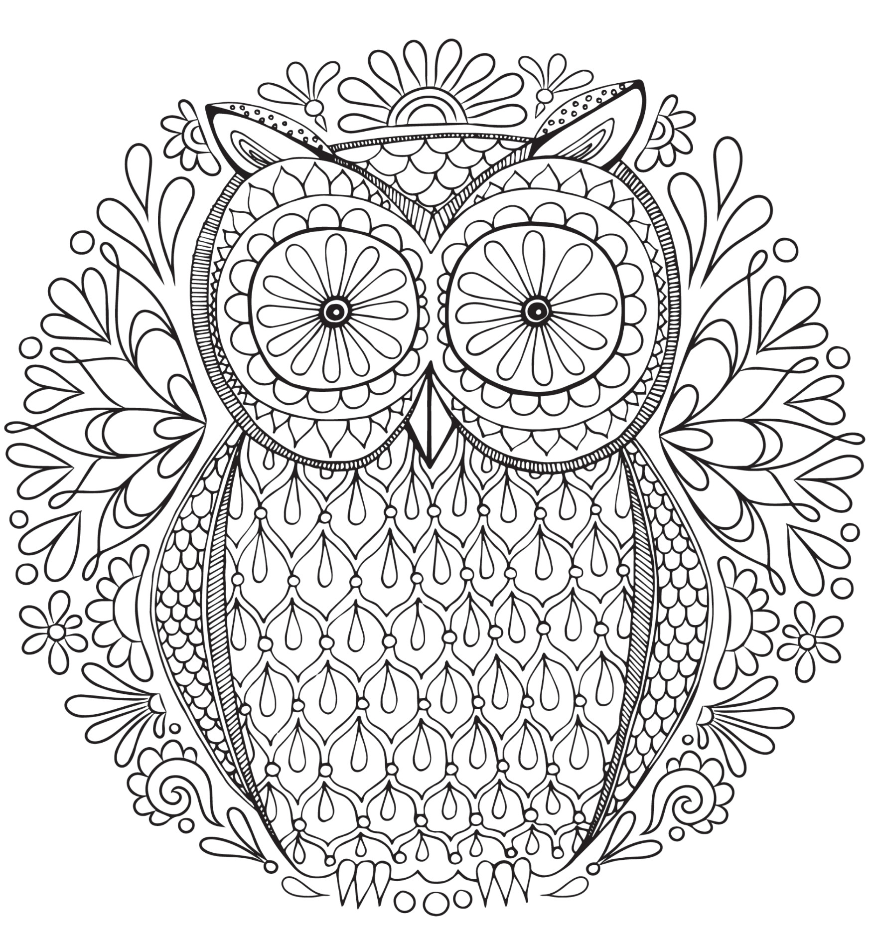 Coloring Pages For Adults Printable Free
 20 Free Adult Colouring Pages The Organised Housewife