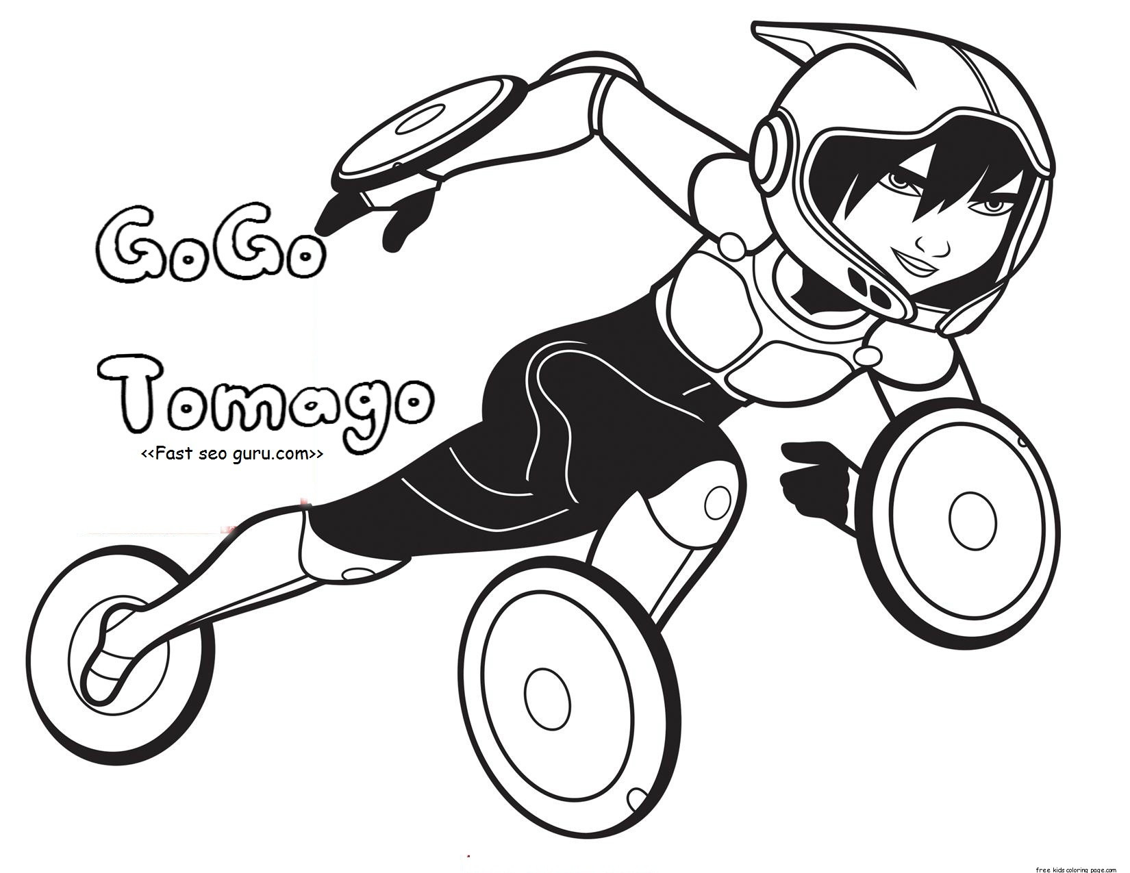 Coloring Pages For Big Kids
 Printable big hero 6 coloring pages gogo tomago for