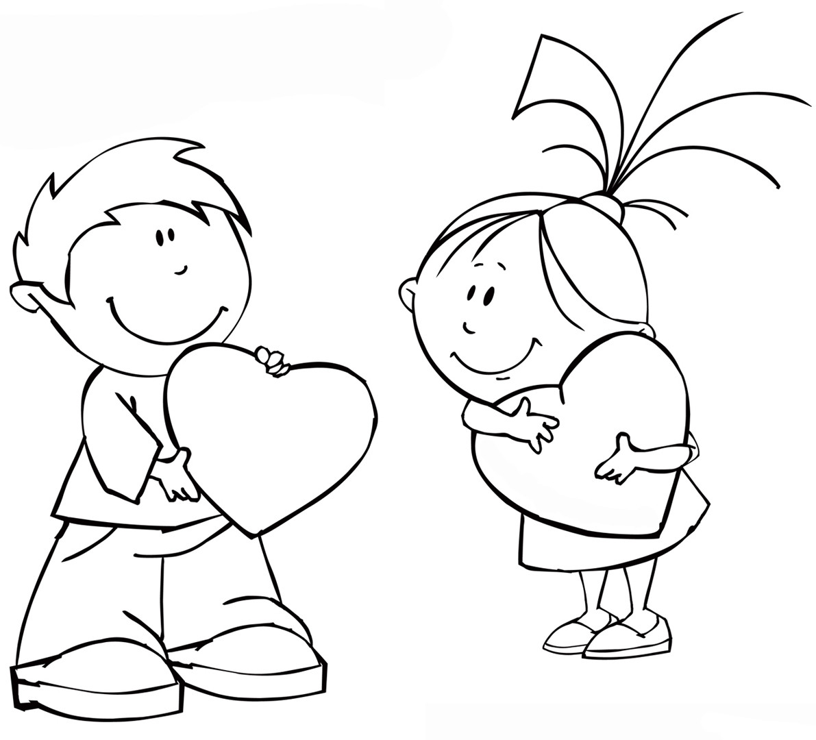 Coloring Pages For Boys And Girls
 Girl and boy coloring pages to and print for free