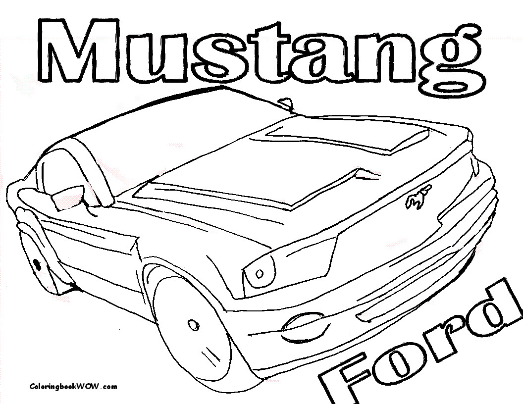 Coloring Pages For Boys Cars
 Car Automobile World Pics of Mustang Cars