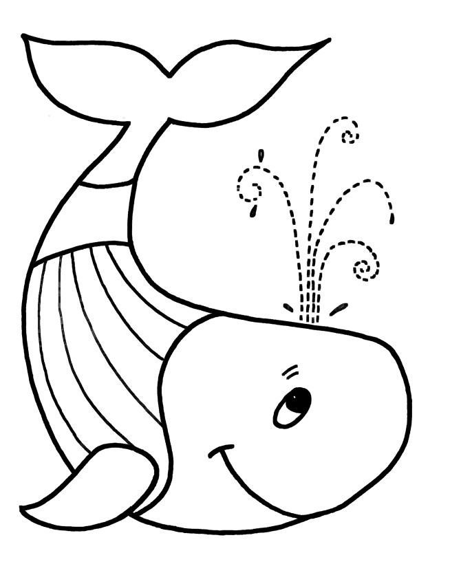 Coloring Pages For Boys Easy
 20 Printable Whale Coloring Pages Your Toddler Will Love