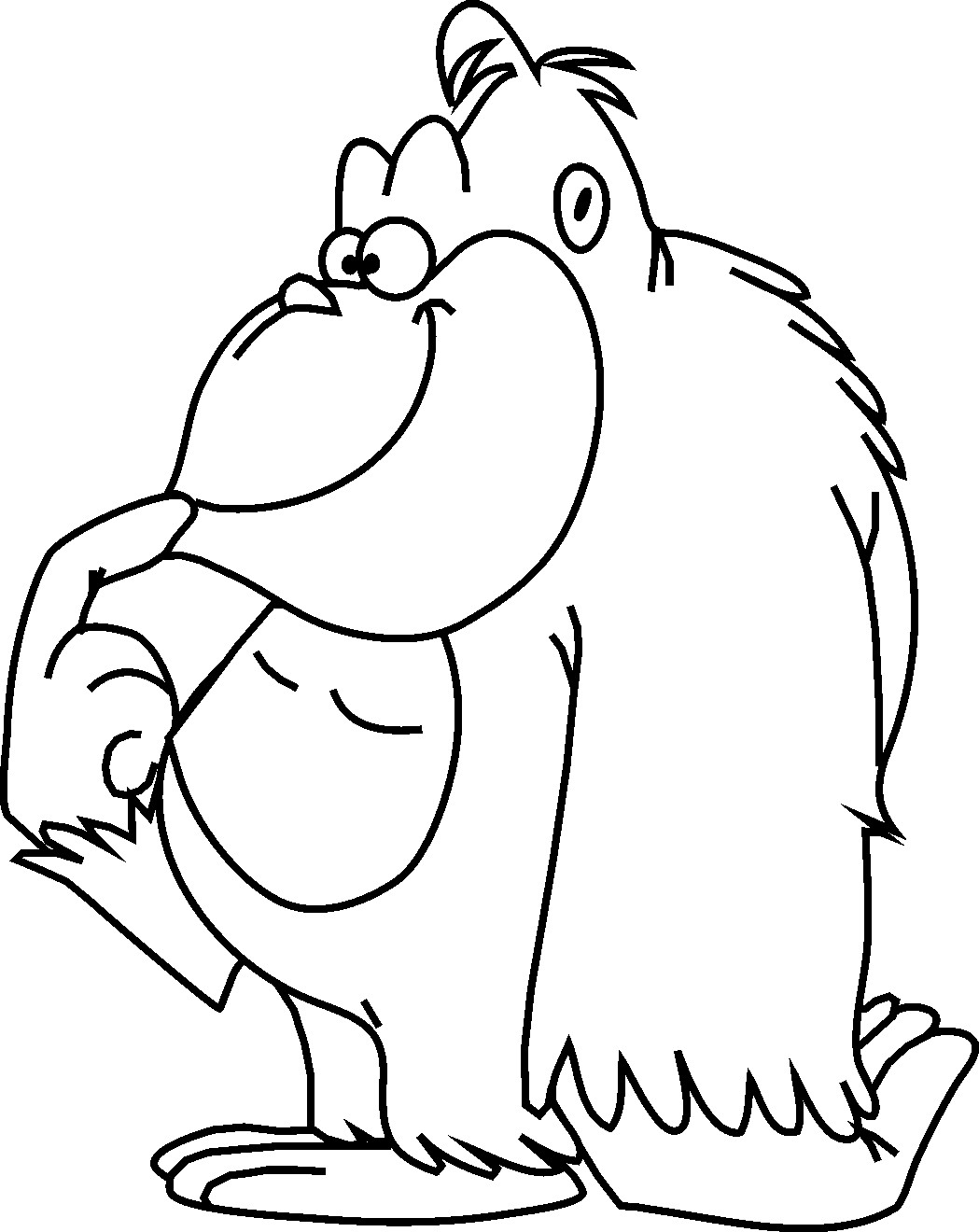 Coloring Pages For Boys Easy
 animal cartoon coloring pages