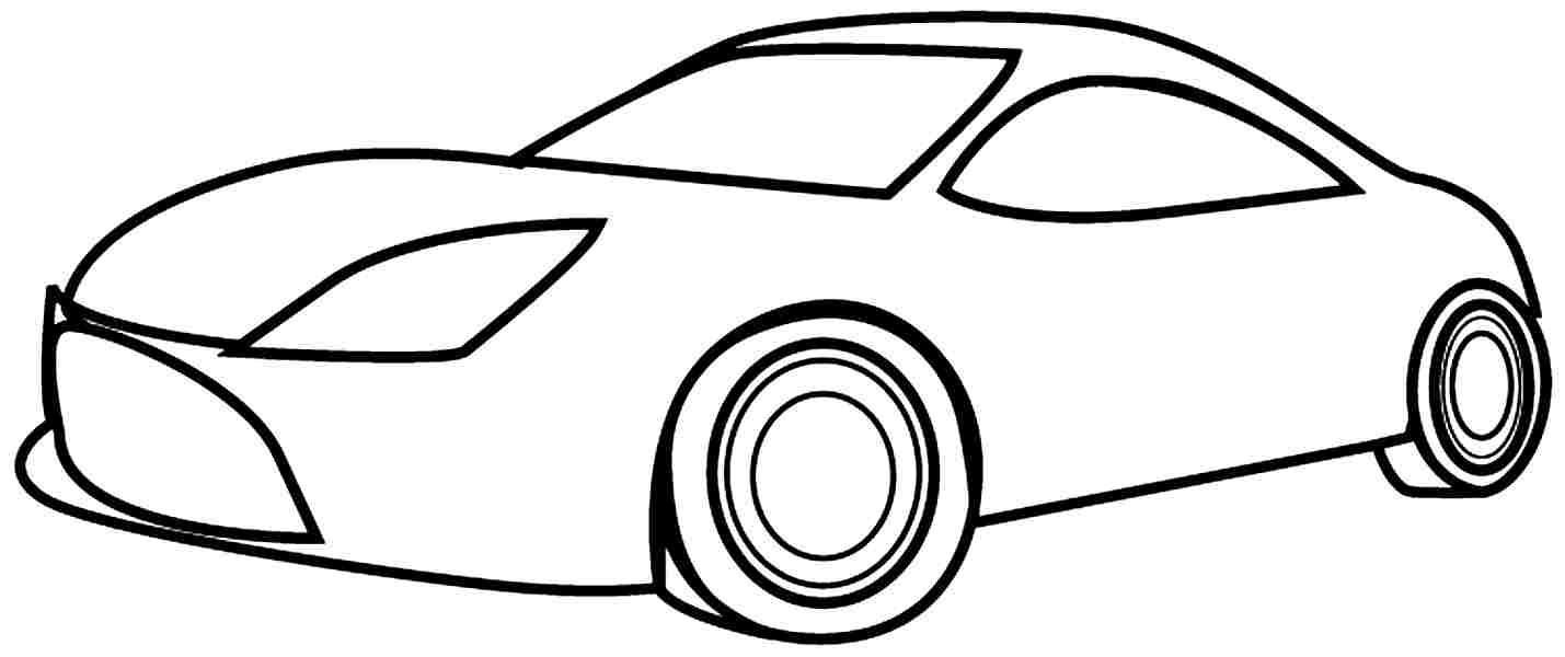 Coloring Pages For Boys Easy
 Easy Car Drawing For Kids at GetDrawings