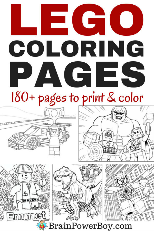 Coloring Pages For Boys Lego
 180 Free Printable LEGO Coloring Pages Brain Power Boy