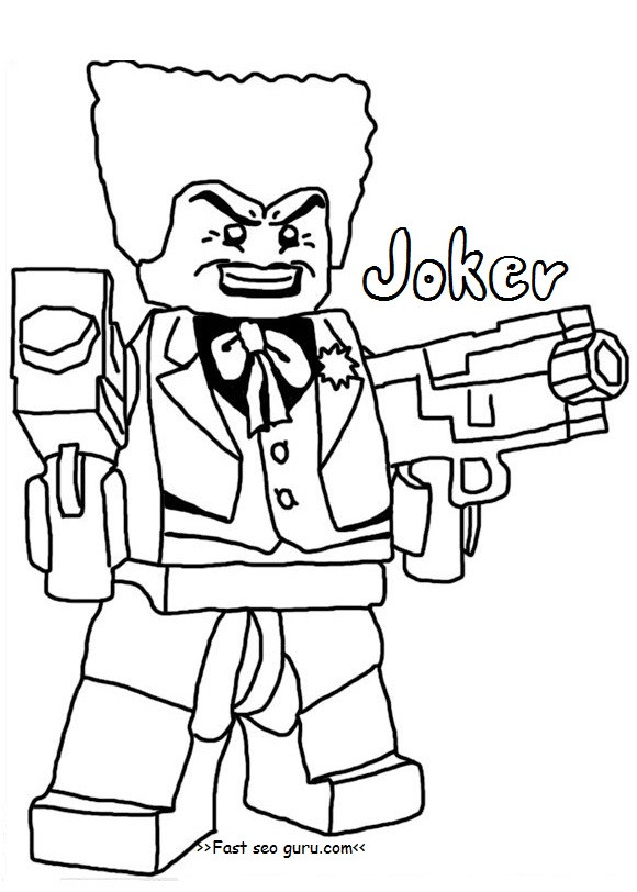 Coloring Pages For Boys Lego
 Printable lego batman joker coloring pages for boy
