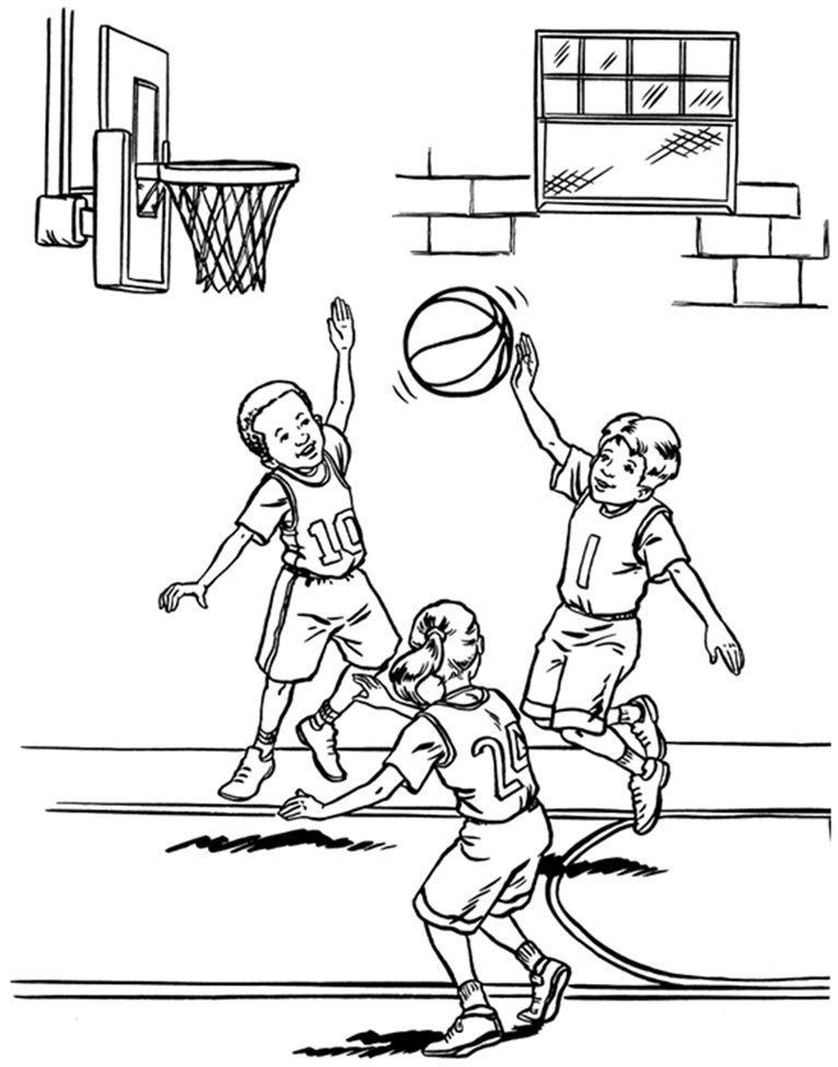 Coloring Pages For Boys Sports
 basketball coloring pages for kids nba
