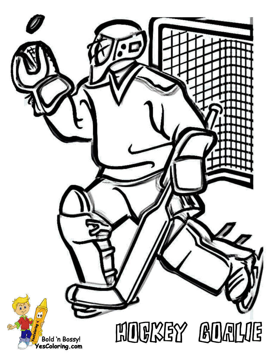 Coloring Pages For Boys Sports
 Hat Trick Hockey Coloring Sheets Free
