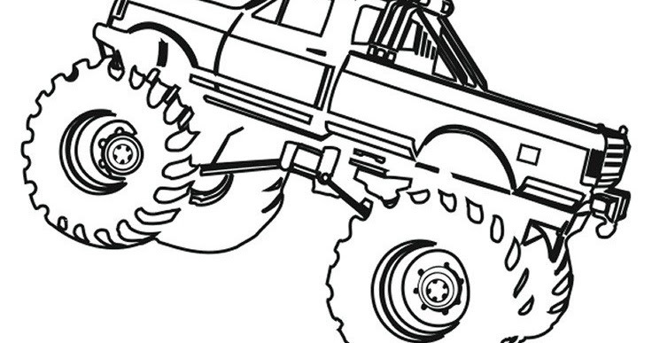 Coloring Pages For Boys Trucks
 Printable Monster Truck coloring page for boy Didi