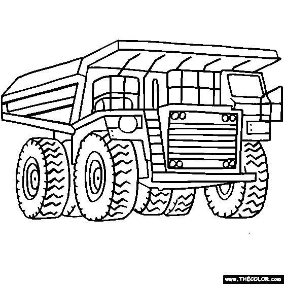 Coloring Pages For Boys Trucks
 digger coloring pages for kids