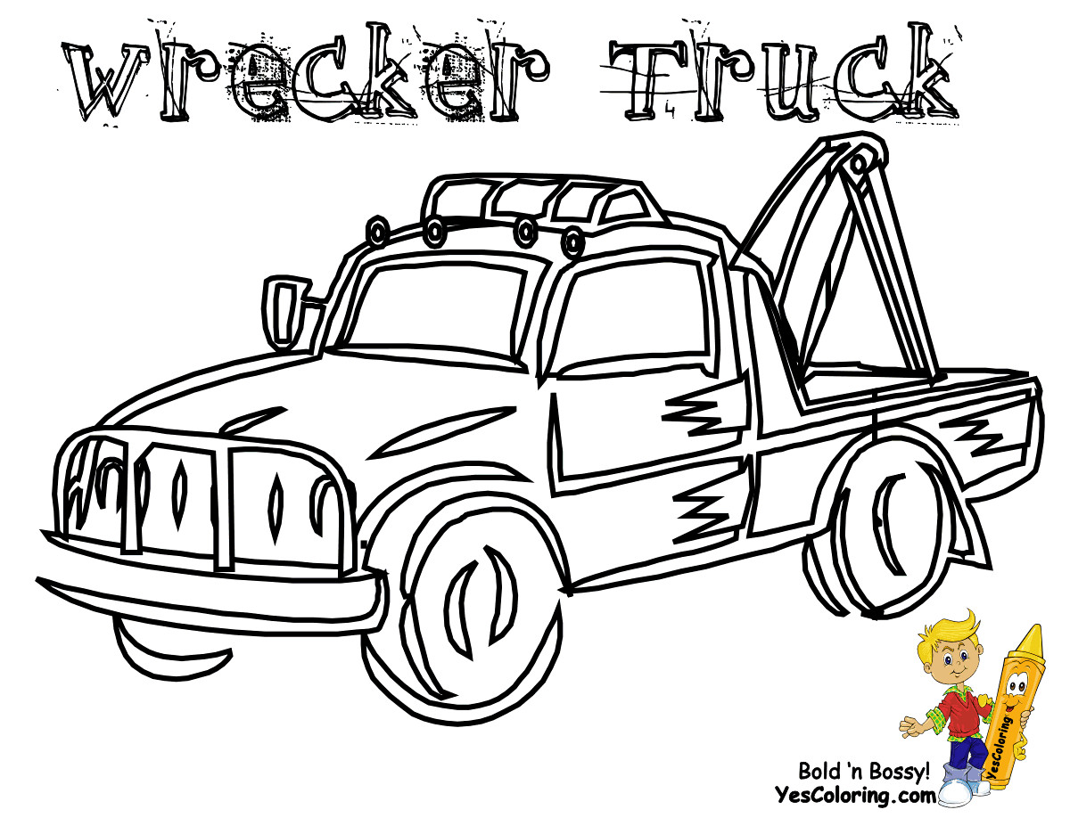 Coloring Pages For Boys Trucks
 Service Transportation Coloring Police Cars