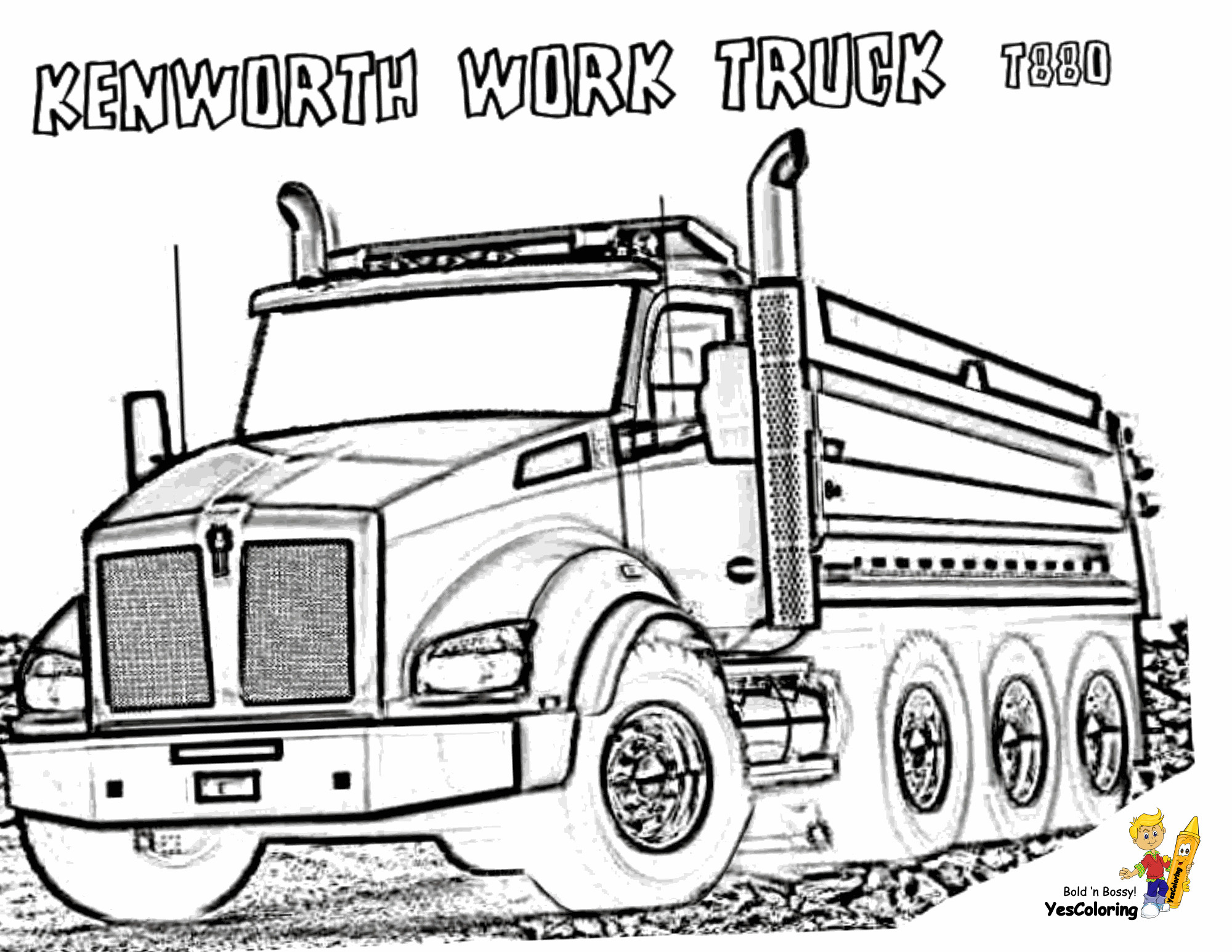Coloring Pages For Boys Trucks
 Dirty Dump Truck Coloring Pages Dump Trucks