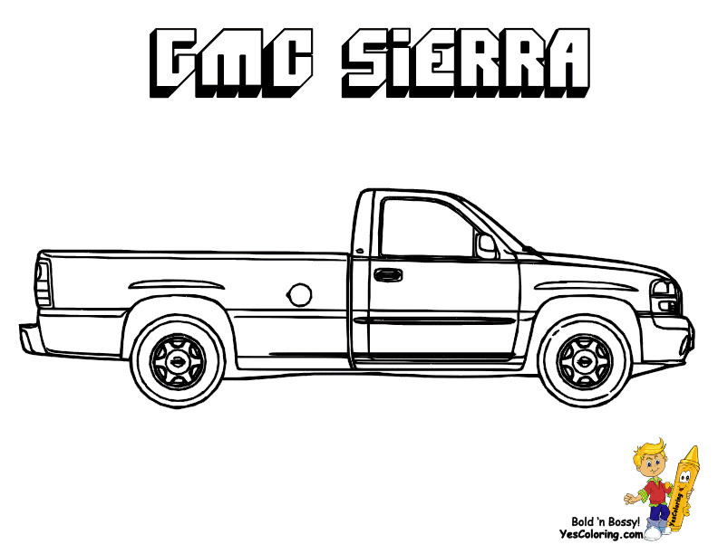 Coloring Pages For Boys Trucks
 Ford Model T Coloring Page Car