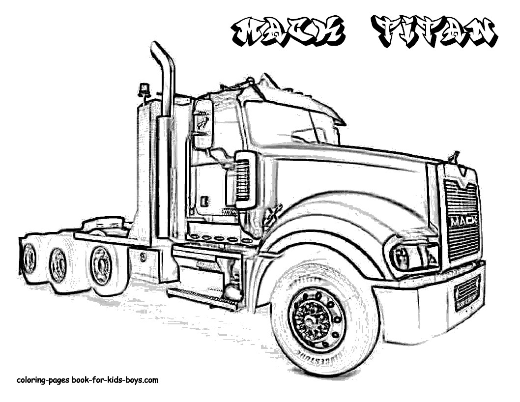 Coloring Pages For Boys Trucks
 Truck Coloring Pages To Print 12 Image – Colorings