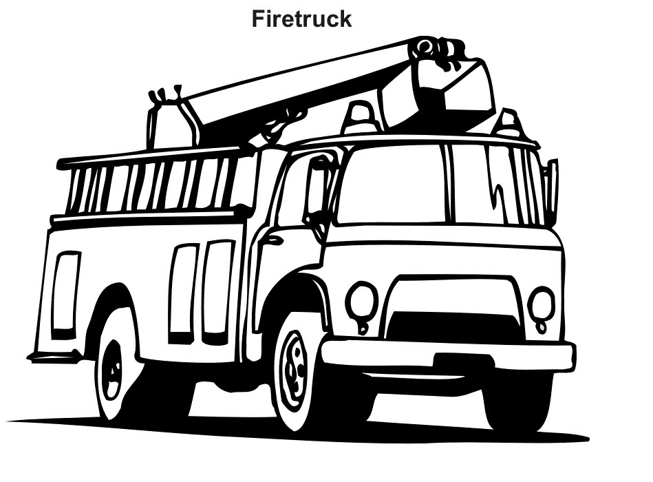 Coloring Pages For Boys Trucks
 Cartoon Fire Truck Cliparts