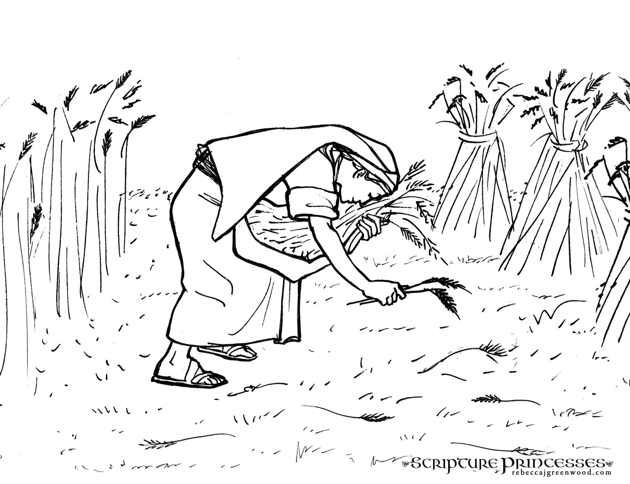 Coloring Pages For Children On The Story Of Ruth And Naomi
 Ruth and Naomi Coloring Pages to Print