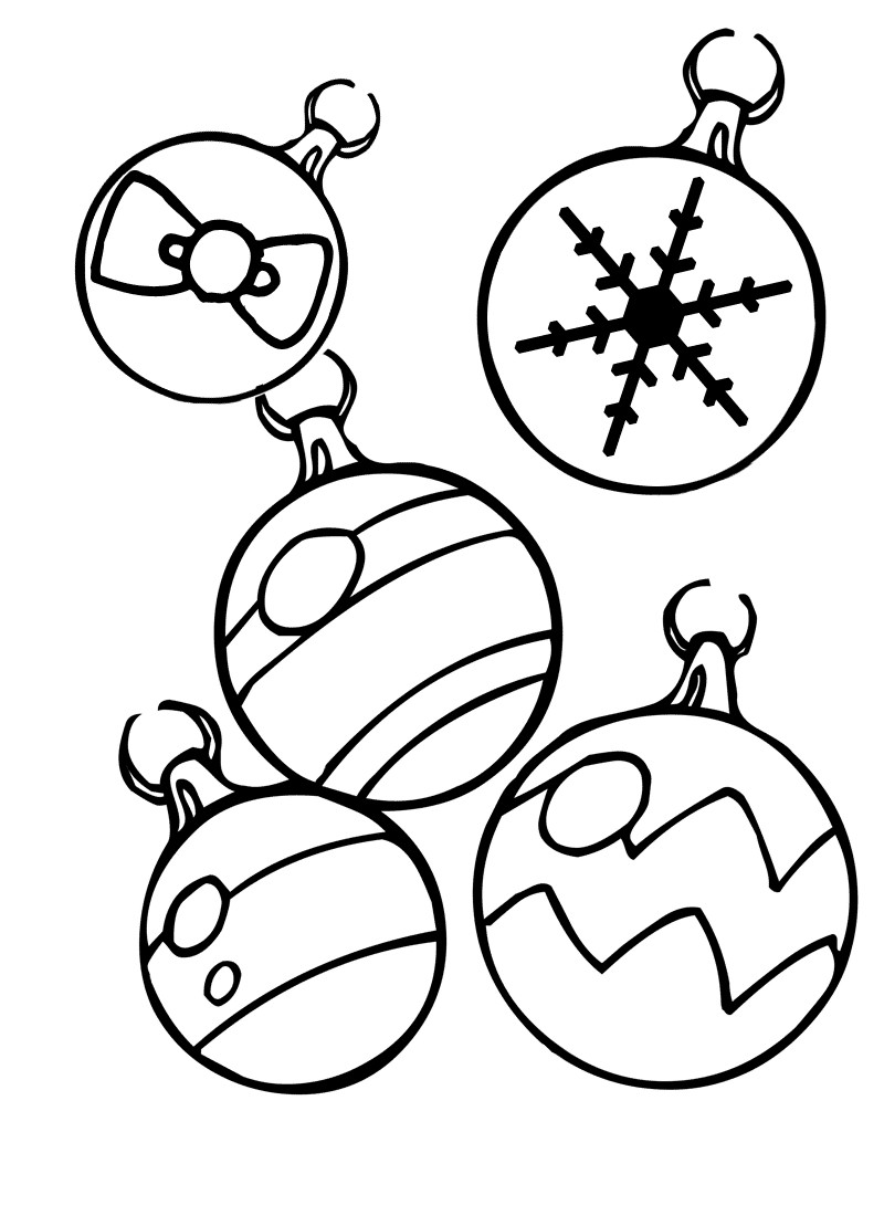 Coloring Pages For Christmas Free Printable
 Christmas Ornament Coloring Pages Best Coloring Pages
