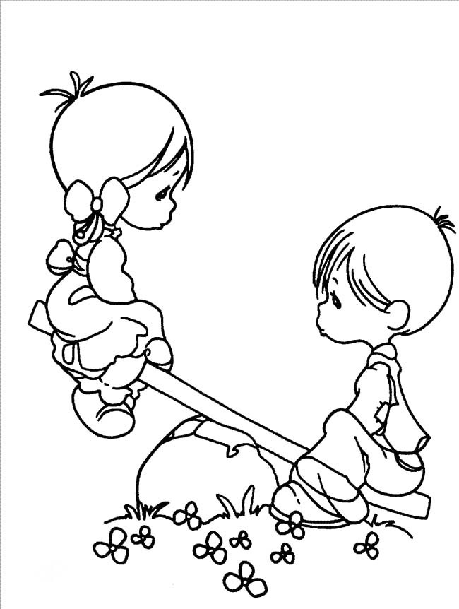 Coloring Pages For Girls And Boys
 Girl And Boy Cliparts