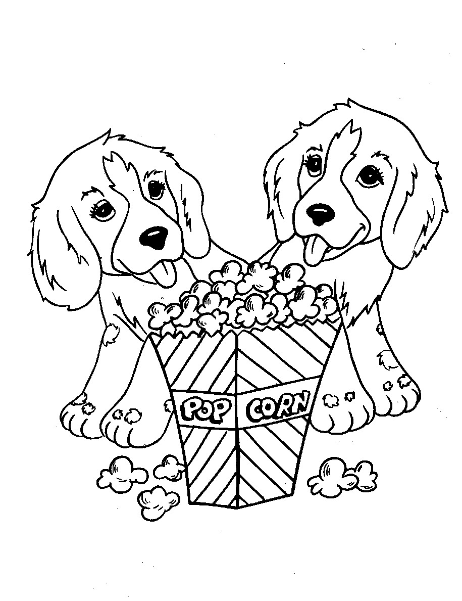Coloring Pages For Girls Animals
 Cute Dog Animal Coloring Pages Books For Print